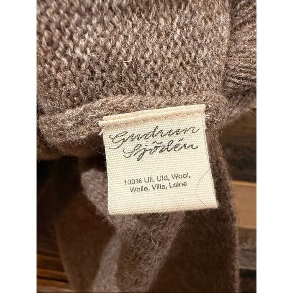 Gudrun Sjoden brown soft wool b button front vest size Small - Picture 5 of 8